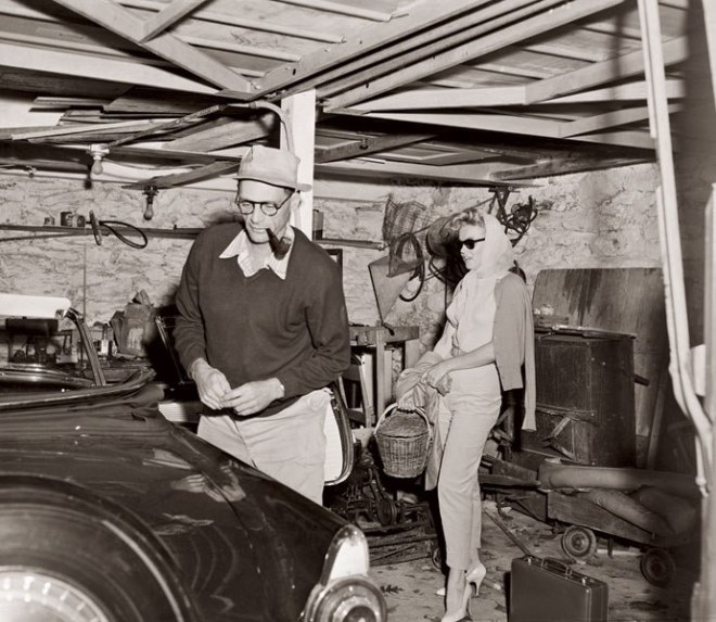 Marilyn Monroe és Arthur Miller otthon