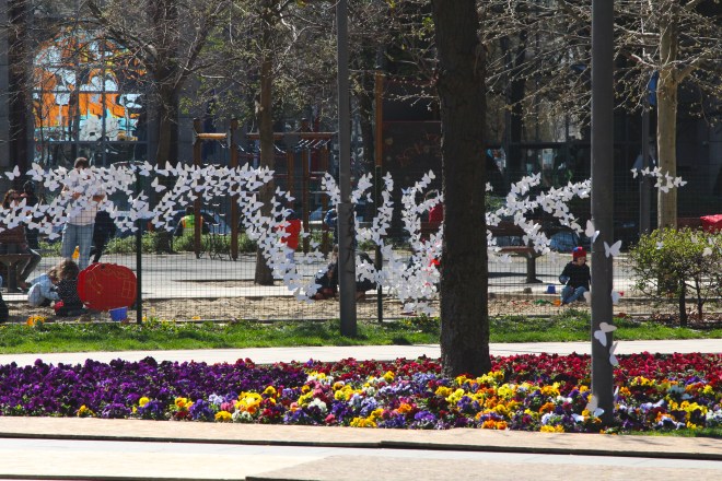 15000 papírlepke Budapest belvárosában 1